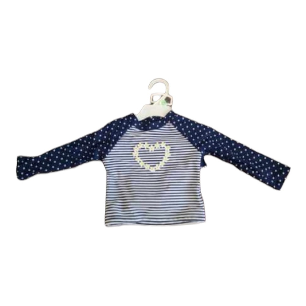 LITTLE Me 2 Piece Daisy Heart Swimsuit Size 18M